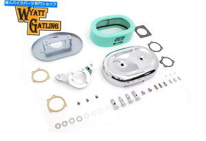 N[p[c Chrome Wyatt GatlingGAN[iAZuHarley-DavidsontBbg Chrome Wyatt Gatling Air Cleaner Assembly fits Harley-Davidson