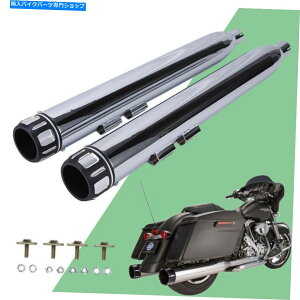 N[p[c 3.5 "n[[c[OobÕhbT[̂߂̃XbvI}t[̔rCpCv1995-2016 3.5" Slip-On Muffler Exhaust Pipes For Harley Touring Baggers Dresser 1995-2016