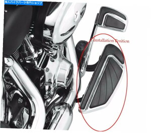 N[p[c '12 -'16 FLD / '86 - G[^FL\tgpN[GAt[C_[tbg{[Lbg Chrome Airflow Rider Footboard Kit For '12-'16 FLD/ '86-later FL Softail