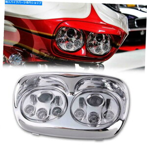 N[p[c 5.75C`̃I[goCNvWFN^[fC[J[LEDwbhCgn[[[hOCh 5.75 INCH MOTORCYCLE CHROME PROJECTOR DAYMAKER LED HEADLIGHT Harley ROAD GLIDE