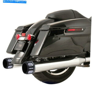 クロームパーツ 3.5 "ハーリーツーリングストリートグライド95-16用クロムスリップオンマフラー排気パイプ 3.5" Chrome Slip-On Mufflers Exhaust Pipes For Harley Touring Street Glide 95-16