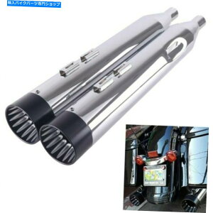 N[p[c V[N[hGL][Xg4 "n[[c[Õ}t[̃Xbv95-16obtEhȂ SHARKROAD Exhaust 4" Slip On Mufflers For Harley Touring 95-16 No Baffle Loud