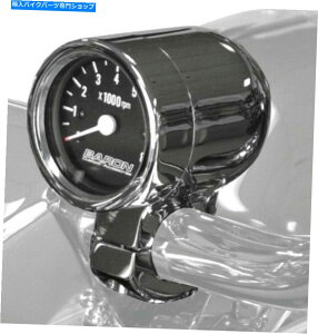 N[p[c BaronJX^ANZT[eۃ^R[^1inB - ubNtFCXBA-7570-01 * Chrome Baron Custom Accessories Bullet Tachometer 1in. - Black Face BA-7570-01* Chrome
