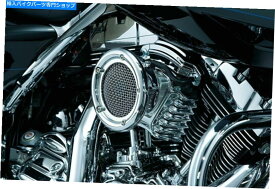 クロームパーツ クレアキンベロシラプタークロームエアクリーナフィルターキット08upハーレーツーリングステージ1 Kuryakyn Velociraptor Chrome Air Cleaner Filter Kit 08up Harley Touring Stage 1