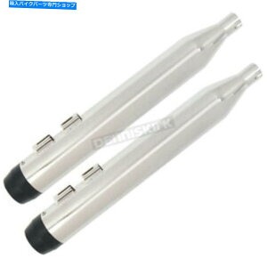 N[p[c p[nEXN[4C`XbvI}t[/̃`bv - 97008iCAւ̑DȂj Power House Chrome 4 in. Slip-On Mufflers w/Black Tip - 97008 (no ship to CA)