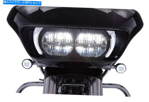 �N���[���p�[�c Ciro Fang Led�w�b�h���C�g�x�[���AHarley '15-Up Road Glides - Chrome 45250 Ciro Fang LED Headlight Bezels, Fits Harley '15-up Road Glides - Chrome 45250�y���s�A���i�z