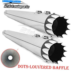 N[p[c ϋɓI4.4 "95-16n[[c[OobK[̂߂̃XbvI}t[rCpCv Aggressive 4.4" Slip-On Mufflers Exhaust Pipes For 95-16 Harley Touring Bagger