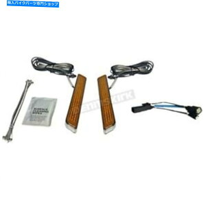 N[p[c JX^_Ci~NXNLEDtH[NCgW /Ao[Y - CD-FORK-SS6-AC Custom Dynamics Chrome LED Fork Lights w/Amber Lens - CD-FORK-SS6-AC