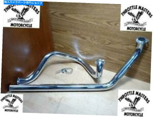 N[p[c Harley Fl 1970-1984̂߂Chrome TruefAwb_[rCVXepCv Chrome True Dual Header Exhaust System Pipe Set For Harley FL 1970-1984