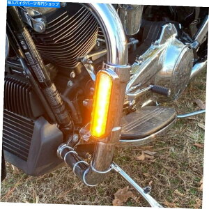 N[p[c JX^_Ci~NX^[MNGWK[hLEDCgn[[FLH 14-20 Custom Dynamics Run & Turn Signal Chrome Engine Guard LED Light Harley FLH 14-20