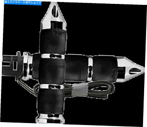N[p[c GC{GANbVMObvubNN[3OXpCNMTCGA[90CSH Avon Air Cushioned Heated Grips Black Chrome 3-Ring Spike MT-IN-AIR-90CSH
