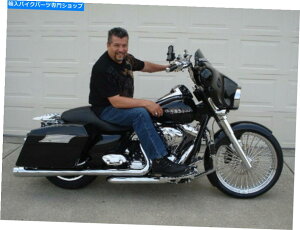 N[p[c DNA 4 "NKzXbvI}t[rCpCv1995-2016n[[c[O DNA 4" CHROME MEGAPHONE SLIP-ON MUFFLERS EXHAUST PIPES 1995-2016 HARLEY TOURING