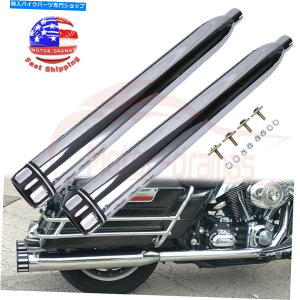 N[p[c NRgXgLbv3.5 "n[[c[O95-16pXbvI}t[pCvpCv Chrome Contrast Cap 3.5" Slip-On Mufflers Pipes Exhaust For Harley Touring 95-16