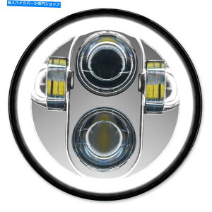 N[p[c HOGWORKZ HW195012N[5 3/4 "LEDn}[J[wbhCgn[[Vbh\tgFXD Hogworkz HW195012 Chrome 5 3/4" LED HaloMaker Headlight Harley V-Rod Softail FXD