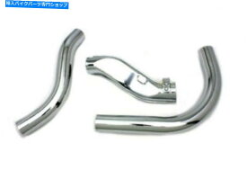 クロームパーツ ハーレーダビッドソンのためのナックルヘッドの排気ヘッダーセットクロム Knucklehead Exhaust Header Set Chrome for Harley Davidson by V-Twin