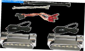クロームパーツ カスタムダイナミクスクロムLEDユニバーサルエンジンガードアクセサリーライト14-20ハーリー Custom Dynamics Chrome LED Universal Engine Guard Accessory Lights 14-20 Harley