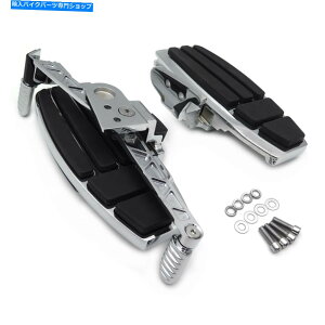 クロームパーツ Honda Goldwing Valkyrie GL1800 F6B用クロームフロントドライバーのフロアボード&ネジ Chrome Front Driver Floorboard & Screws for Honda Goldwing Valkyrie GL1800 F6B