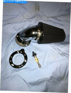 N[p[c SSX[p[ELu^[gpGAN[i[90͂G{NSȃLbgׂĂYR Air Cleaner 90 Deg Elbow Chrome Using S&S Super E Carburetor Complete Kit all yr