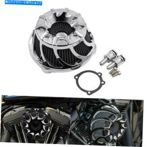 N[p[c Harley Sportster XL 2004-2020̂߂Chrome Edge CutCN[i[̐ێtB^[ Chrome Edge Cut Air Cleaner Intake Filter For Harley Sportster XL 2004-2020