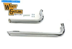 �N���[���p�[�c �r�C�h���b�O�ǃZ�b�g�X���b�V���J�b�g�N���[��XL 1986-2003 Exhaust Drag Pipe Set Slash Cut Chrome XL 1986-2003