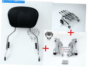 N[p[c Chrome 4|CghbLOXeXQbWbNSissy Bar Backrest for Harley 14-19 CHROME 4 Point Docking Stealth Luggage Rack Sissy Bar Backrest for Harley 14-19