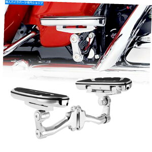 N[p[c n[[[hOChtbcFLTRX 15-21N̂߂̃AGAt[tA{[huPbgZbgtBbg Rear Airflow Floorboard Bracket Set Fit For Harley Road Glide FLTRX 15-21 Chrome