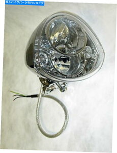N[p[c AJACAz[XsANI[goCwbhvW / LED DRLShbgSAEF American Iron Horse PIAA Chrome Motorcycle Headlamp w/ LED DRLs DOT SAE Approved