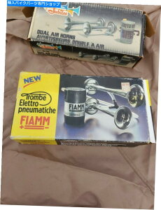 �N���[���p�[�c Fiamm Airhorns 3000�V���[�YFerrari Maserati�t�B�A�z�[���m�X�G�A�N���[�����b�h FIAMM airhorns 3000 Series Ferrari Maserati FIAMM HORN NOS AIR CHROME RED