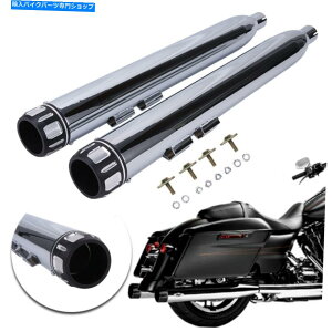 N[p[c n[[c[O1995-2016N̂߂DNAKzXbvI}t[rCpCv DNA MEGAPHONE SLIP-ON MUFFLERS EXHAUST PIPES FOR HARLEY TOURING 1995-2016 CHROME