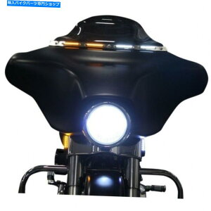 �N���[���p�[�c �J�X�^���_�C�i�~�N�X�N����LED WindShield�g��������]�M��14-17�c�[�����OFLHX FLHT Custom Dynamics Chrome LED Windshield Trim & Turn Signal 14-17 Touring FLHX FLHT�y���s�A���i�z