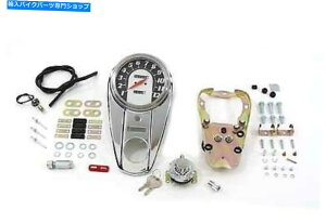 N[p[c Harley Davidsô߂1F1䗦Xs[h[^[tĂChrome 2̃Cg_bVplLbg... Chrome Two Light Dash Panel Kit with 1:1 Ratio Speedometer,for Harley Davidso...