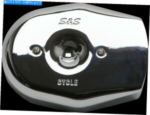 N[p[c Harleŷ߂SSN[XeXgr[g2̍A̐ێC܃tB^[Jo[ S&S Chrome Stealth Tribute Two Throat Intake Air Cleaner Filter Cover for Harley