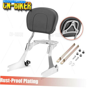 N[p[c Chrome Sissy BarobNXgpbh+bN+hbLOn[[_Ci[C_[FXDB Chrome Sissy bar Backrest Pad + Rack + Docking For Harley Dyna Low Rider FXDB