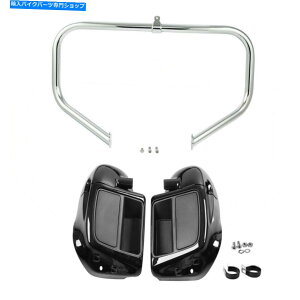 N[p[c N[GWK[hNbVo[tFAOn[[[hLO2014-2021 Chrome Engine Guard Crash Bar Lower Fairings Fit For Harley Road King 2014-2021