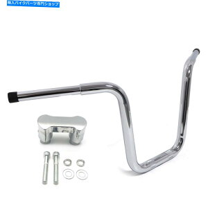 N[p[c 14 "NFAT~jAPEnho[W / UP SUSTAIL FXSB 08-17 FXDF 03- 14" Chrome Fat Mini Ape Handlebar w/ Riser For 13&Up Softail FXSB 08-17 FXDF 03-