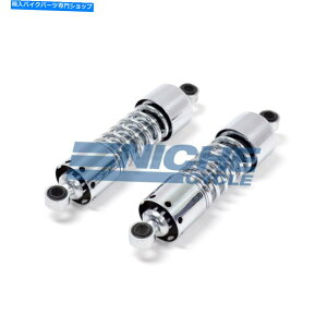 クロームパーツ ハーレースタイルリアサスペンションショックセット目280mmクロム Harley Style Rear Suspension Shock Set Eye To Eye 280mm Chrome