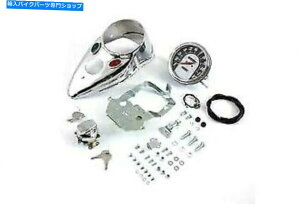 N[p[c Chrome Cateye Dash Kit 2F1䗦Xs[h[^[1946-47n[[ - Davidson Chrome Cateye Dash Kit 2:1 Ratio Speedometer 1946-47 Harley-Davidson