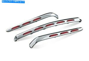 N[p[c 2001-2010z_S[hEBOGL1800 3201̂߂̃NCLLEDNgN` KURYAKYN RED LED CHROME TRUNK MOLDING FOR 2001-2010 HONDA GOLD WING GL1800 3201