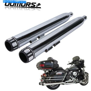 N[p[c 3.5 "Megaphone̔rCpCv}t[XbvÎ߂̃n[[c[Oflhx 1995-2016 3.5" Megaphone Exhaust Pipes Mufflers Slip-On For Harley Touring FLHX 1995-2016