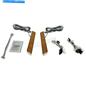 N[p[c JX^_Ci~NXNLEDtH[NCgW /Ao[Y - CD-FORK-BCM-AC Custom Dynamics Chrome LED Fork Lights w/Amber Lens - CD-FORK-BCM-AC