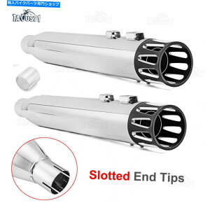 N[p[c 3 ''XbvI}t[n[[c[O2017AbvAXpCobt̂߂̔rCpCv 4'' Slip Ons Mufflers Exhaust Pipes For Harley Touring 2017-UP, Spiral Baffle