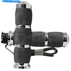 N[p[c GC{ObvN[3OGANbVMObv - In-S-AIR-90C-H Avon Grips Chrome 3-Ring Air Cushion Heated Grips - IN-S-AIR-90C-H