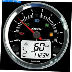 N[p[c Acewell 80mm^R[^9000rpmubNtFCXN[x[ADR Acewell 80mm tachometer 9000rpm black face chrome bezel ADR
