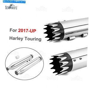 N[p[c 4 "XbvĨ[_[}t[rCǂ̂߂̔rCǂ̂߂̃pCv̓n[[Egc[O 4" Slip-On Louder Mufflers Exhaust Pipes For 2017-2021 Harley Ultra Touring