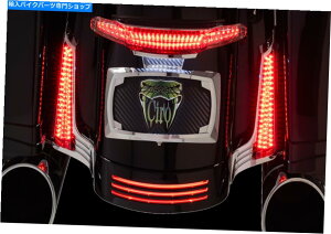 N[p[c Ciro ChromeAThobObhLEDtB[plCg14-20n[[c[OFLHX Ciro Chrome Rear Saddlebag Red LED Filler Panel Lights 14-20 Harley Touring FLHX