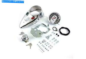 N[p[c Harley Davidson Motô߂1F1̔䗦Xs[h[^[tĂChrome Cateye_bVplLbg Chrome Cateye Dash Panel Kit with 1:1 Ratio Speedometer,for Harley Davidson moto