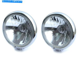 N[p[c [^[oCNwbhCg5.75 " - JX^JtF[T[XNũvWFNg̃yAN[ Motorbike Headlights 5.75" - PAIR Chrome for Custom Cafe Racer Scrambler Project
