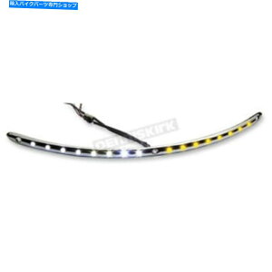 N[p[c TCNrWN[tgKXgw /jOCg - CV-4862 Cycle Visions Chrome Windshield Trim w/White Running Lights - CV-4862