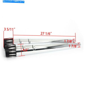 N[p[c n[[c[O[hLÔ߂̃NKzXbvI}t[fAGL][Xg95-16 Chrome Megaphone Slip-on Muffler Dual Exhaust 95-16 For Harley Touring Road King