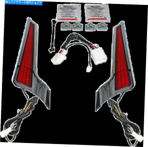 N[p[c JX^_Ci~NXNbhYLED Xisia Panel Lights 06-09n[[c[O Custom Dynamics Chrome Red Lens LED Fascia Panel Lights 06-09 Harley Touring